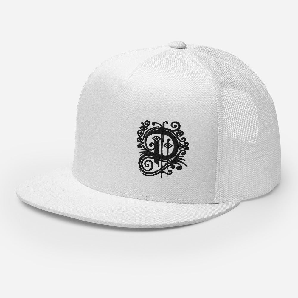 Delta Trucker Cap Black Logo