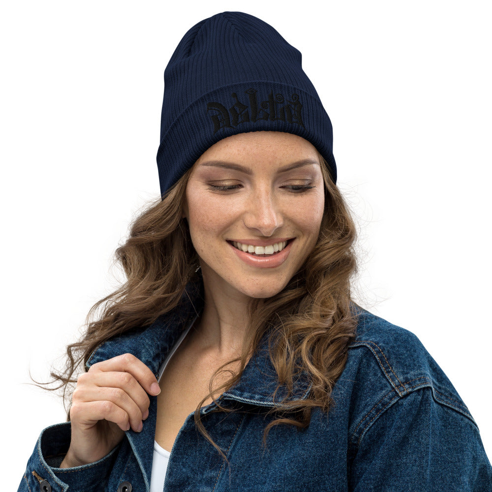 Delta Beanie Black Logo