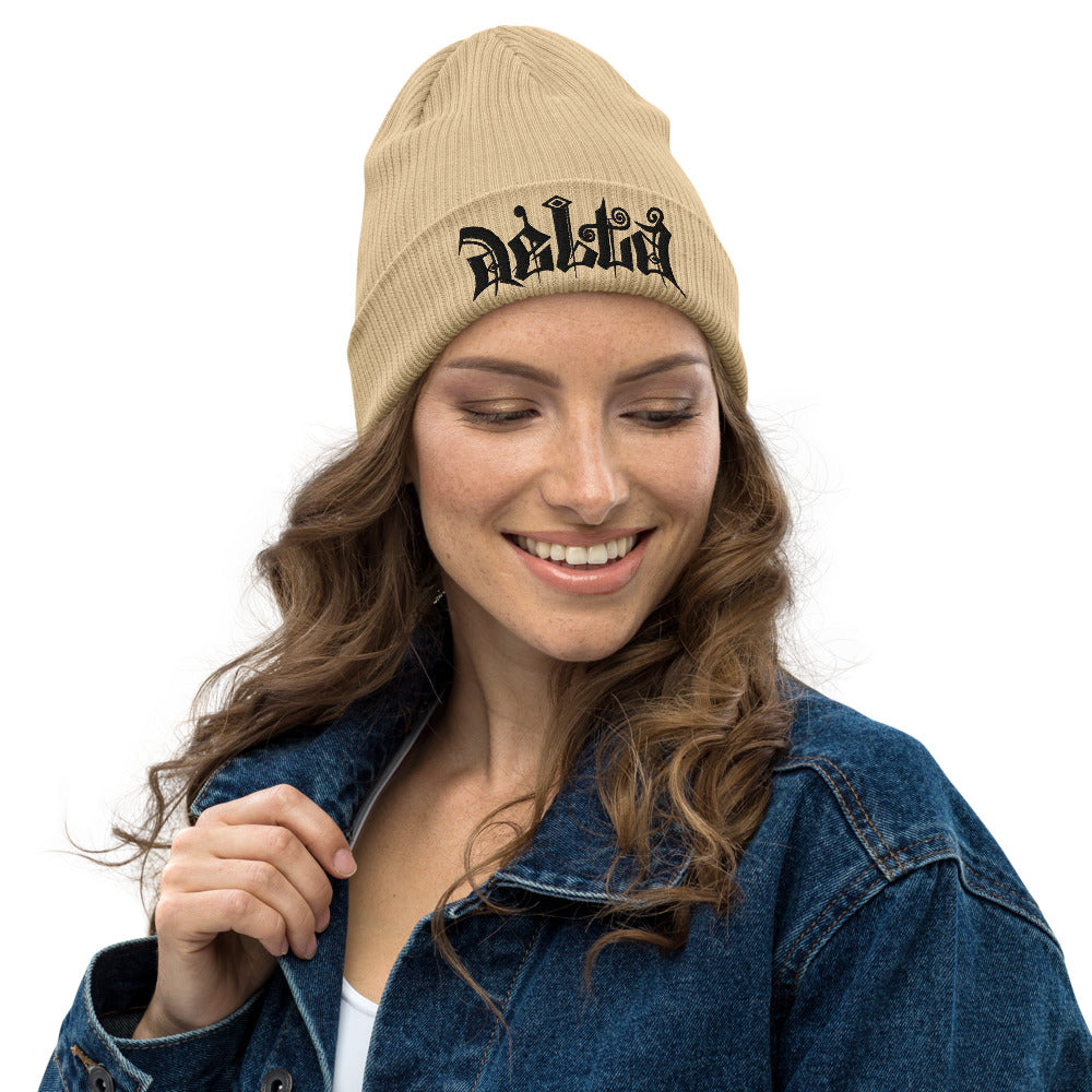 Delta Beanie Black Logo