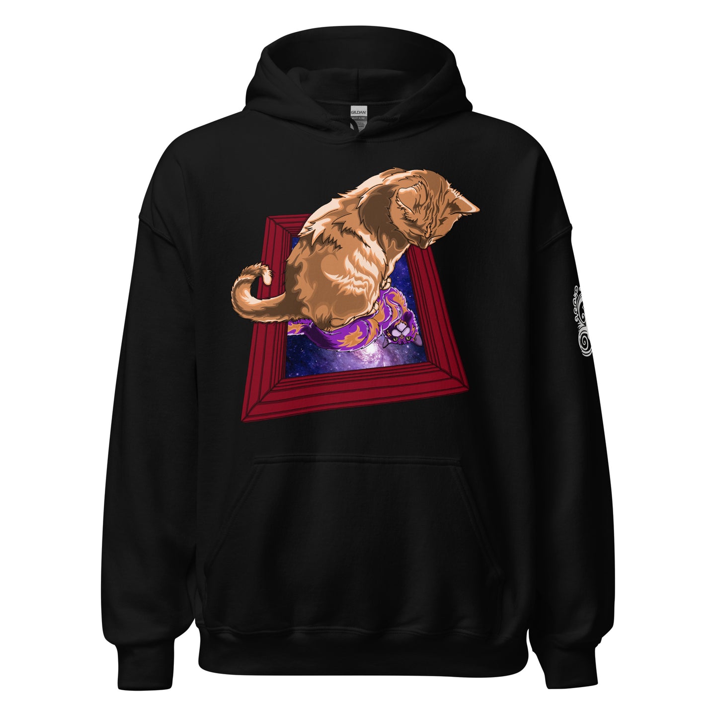 "Space between mirrors" Unisex Hoodie