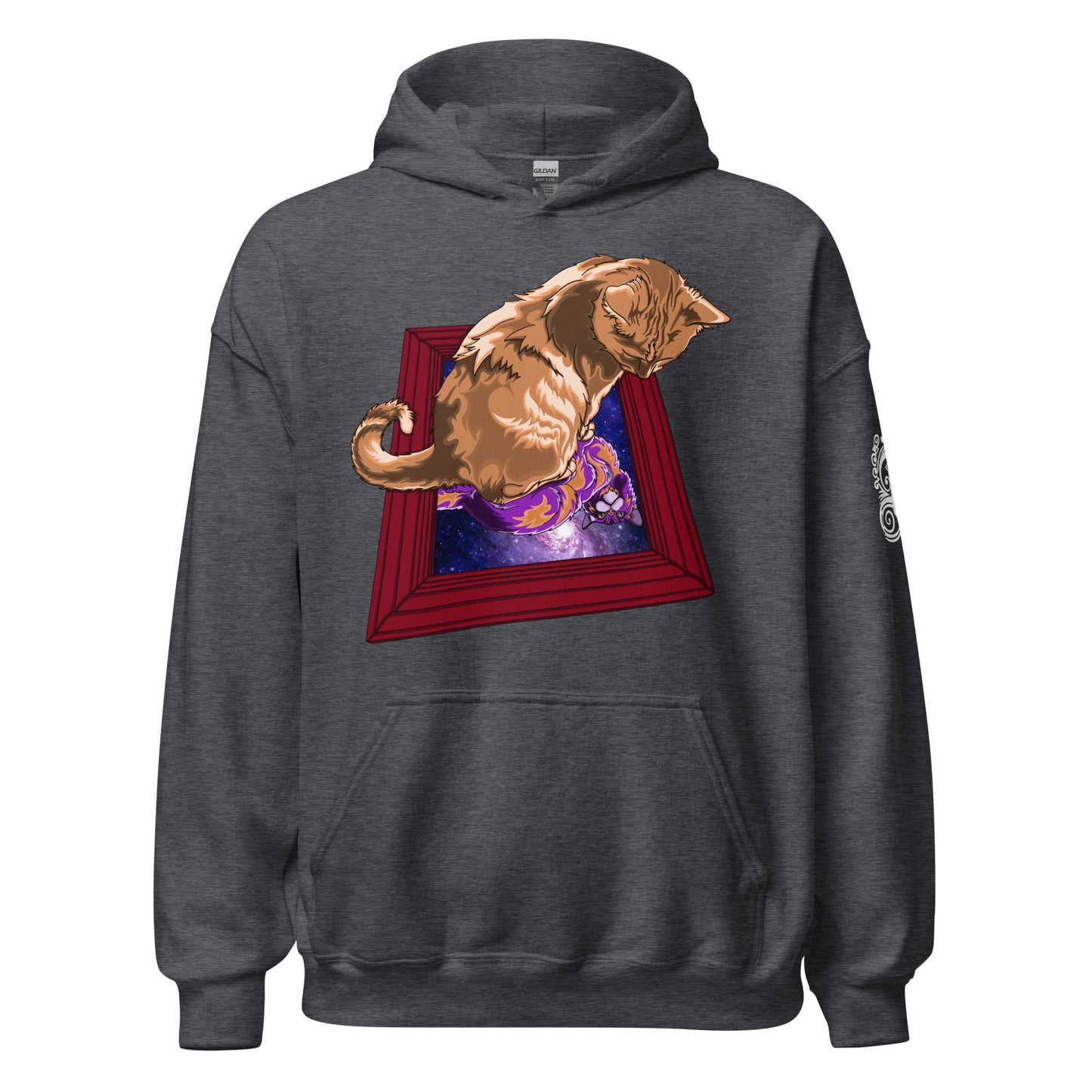 "Space between mirrors" Unisex Hoodie