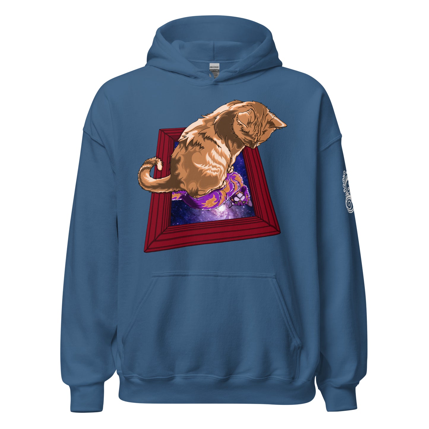 "Space between mirrors" Unisex Hoodie
