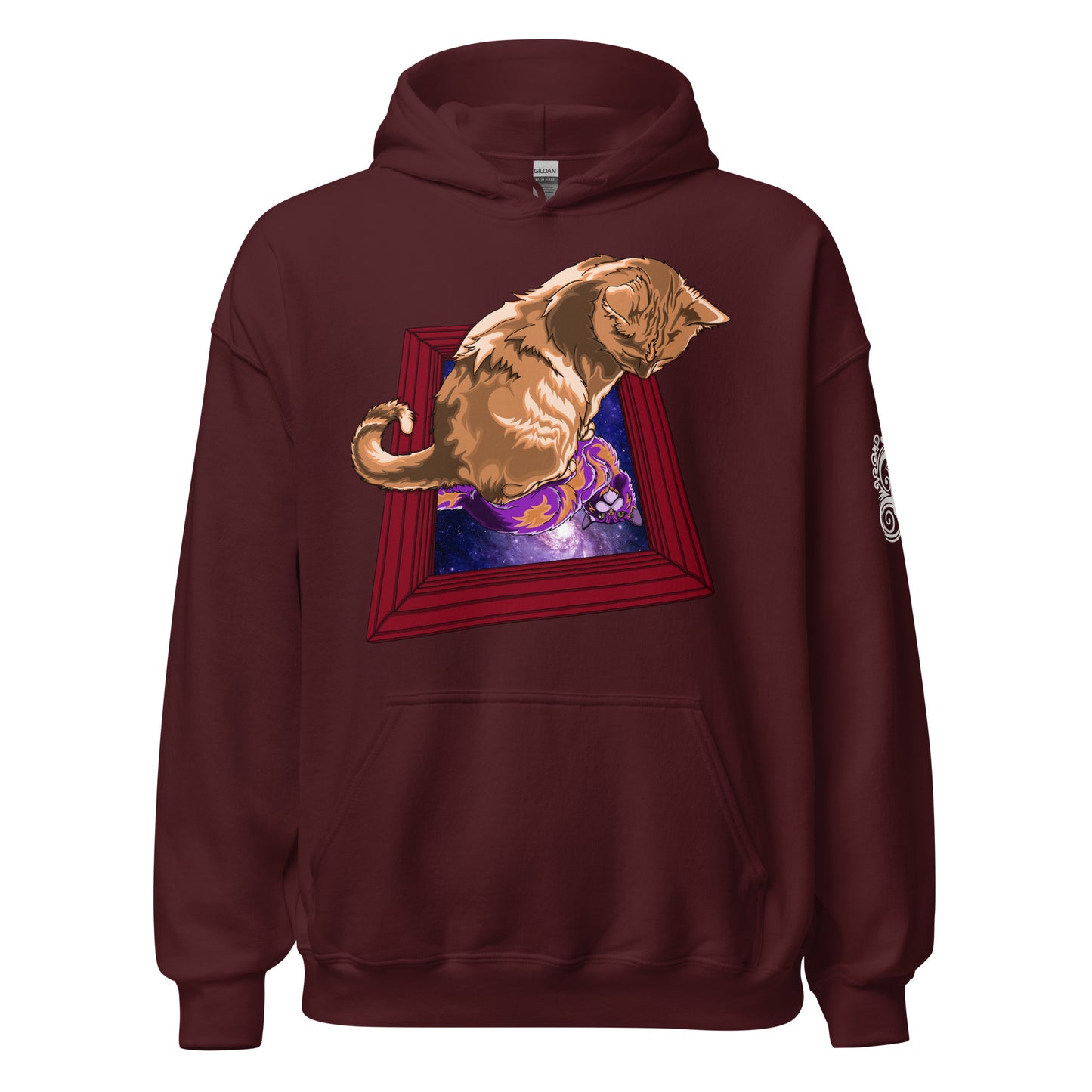 "Space between mirrors" Unisex Hoodie