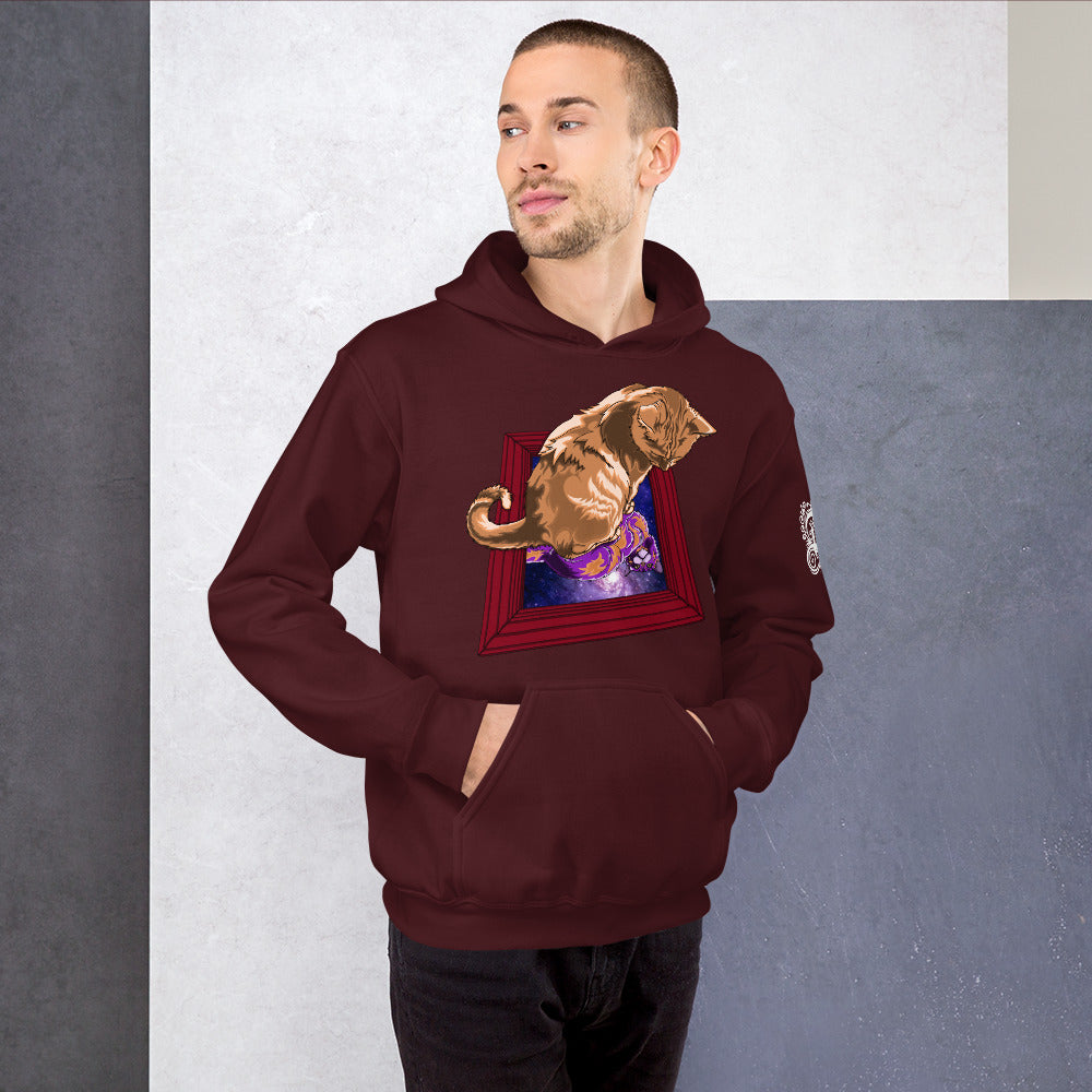 "Space between mirrors" Unisex Hoodie
