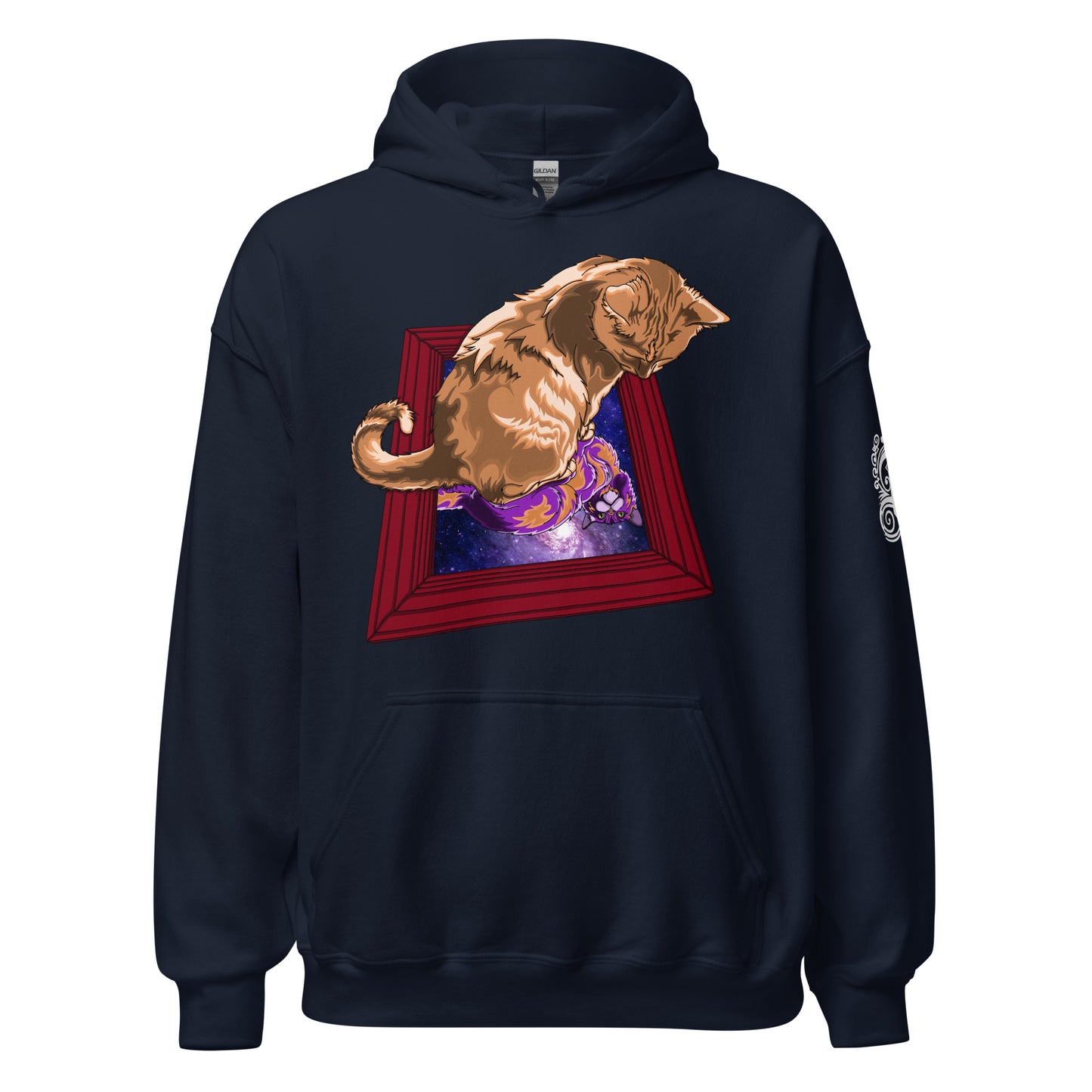 "Space between mirrors" Unisex Hoodie