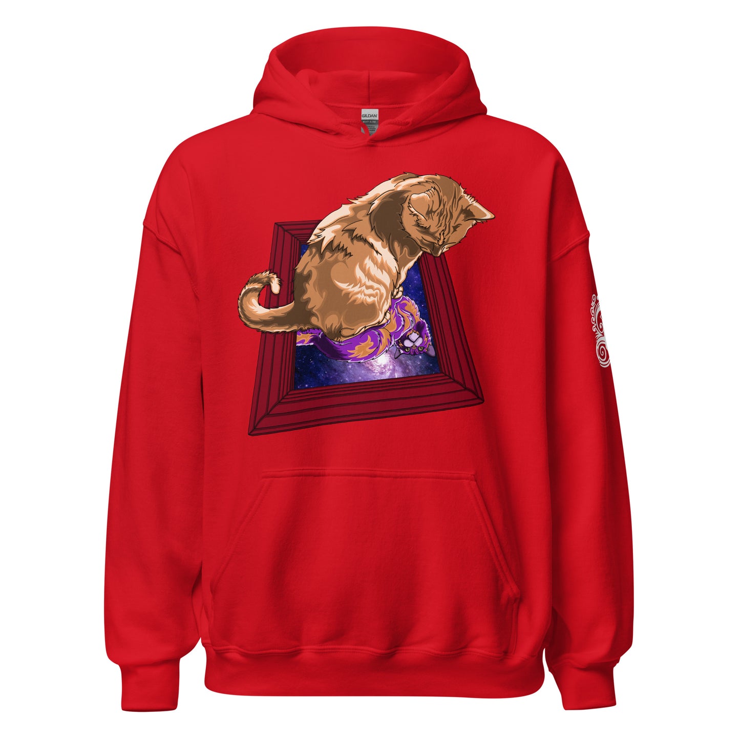 "Space between mirrors" Unisex Hoodie
