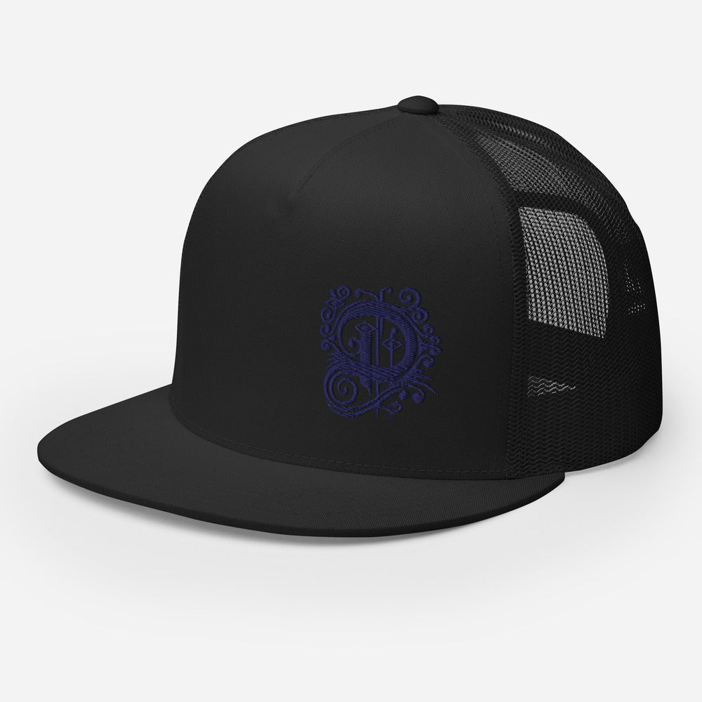 Delta Trucker Cap Blue Logo