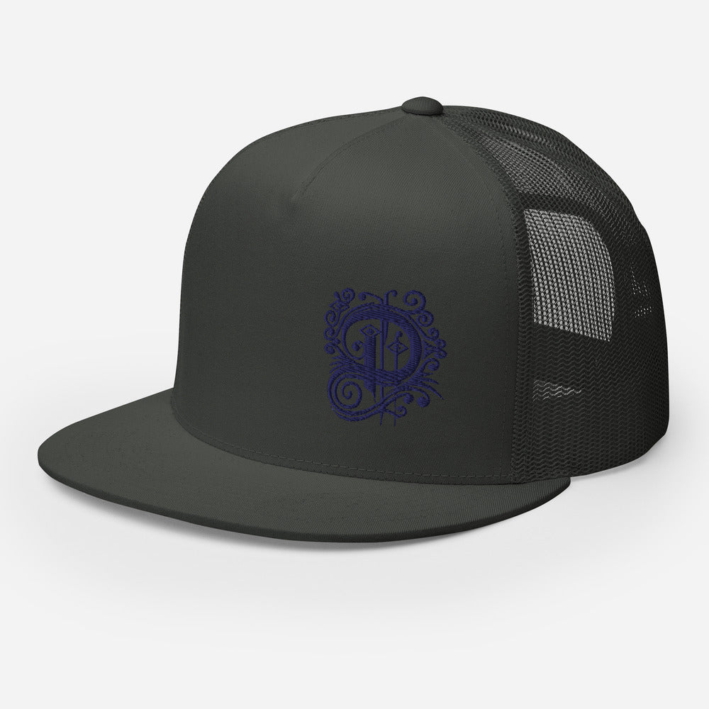 Delta Trucker Cap Blue Logo