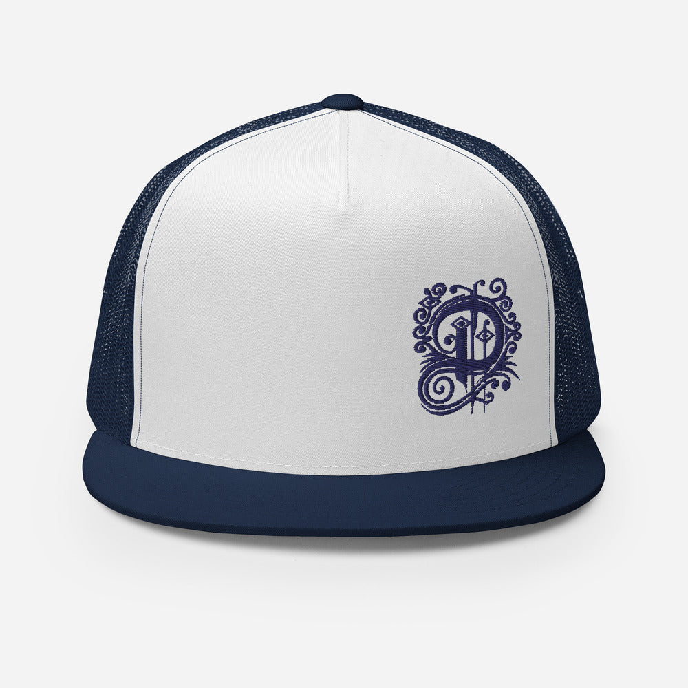 Delta Trucker Cap Blue Logo