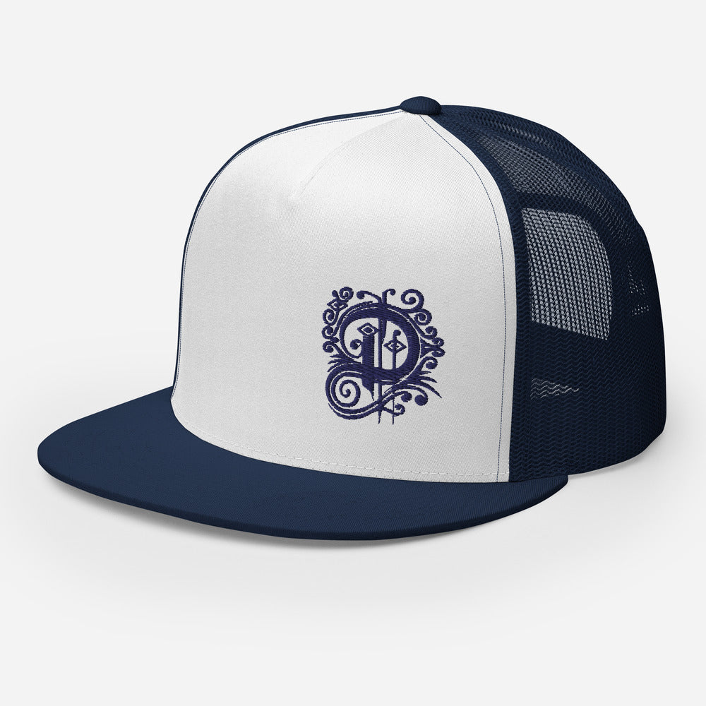 Delta Trucker Cap Blue Logo