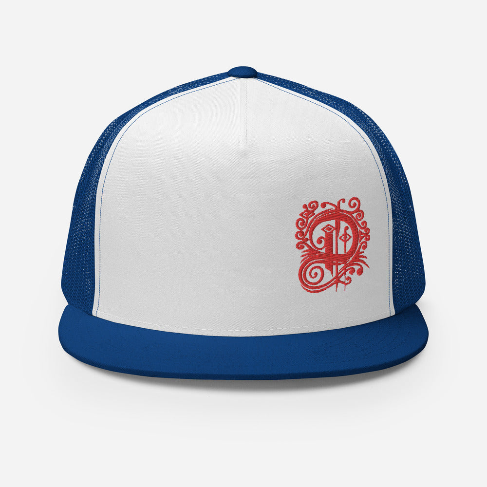 Skwala Icon Mid Trucker Hat Navy/White