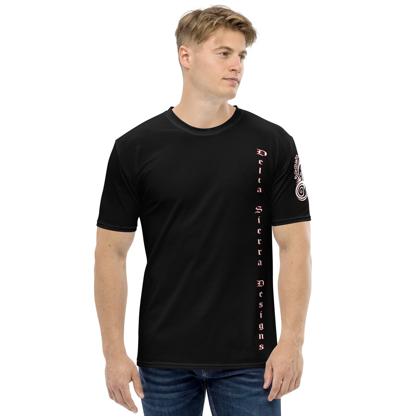 "Vertical Logo" Black T-shirt