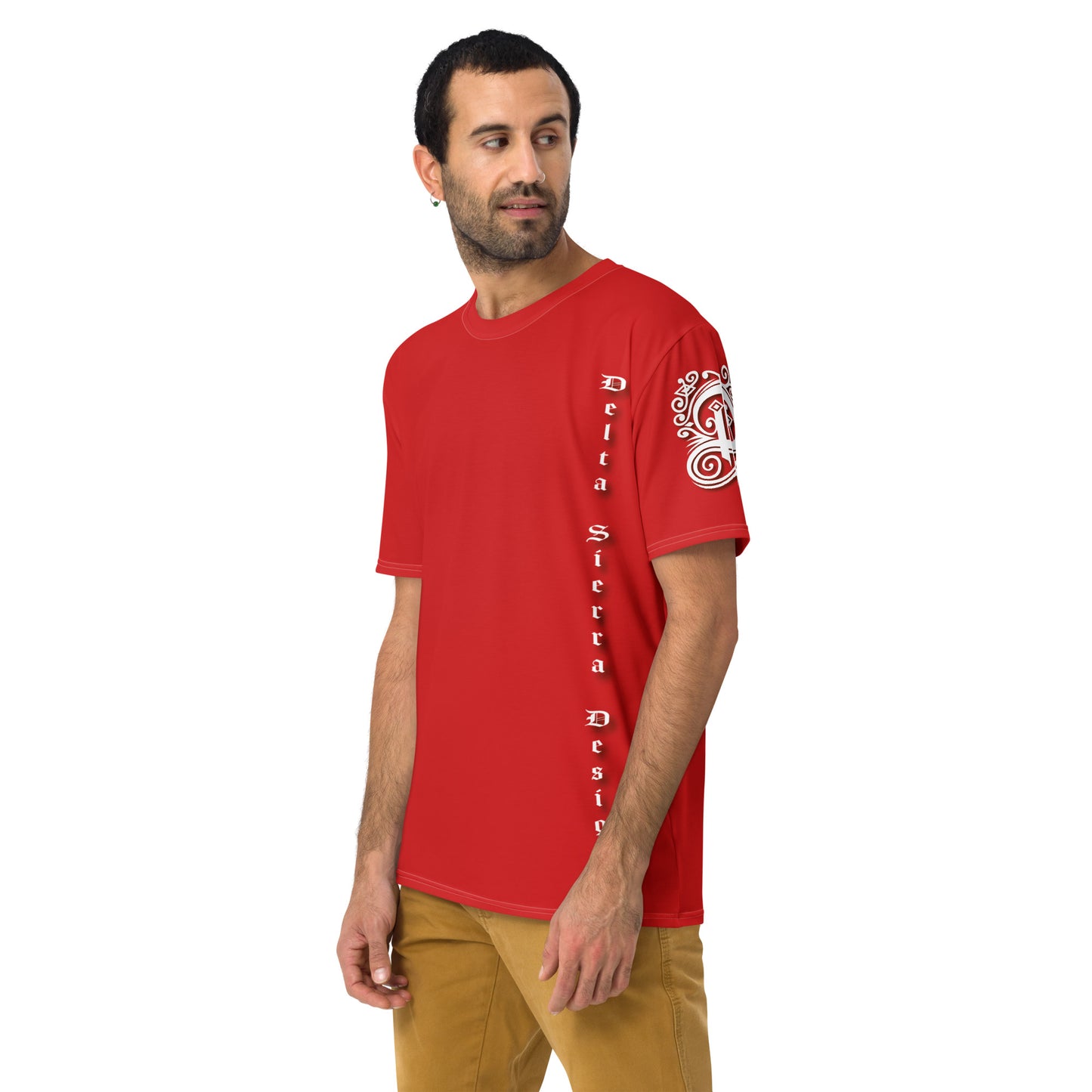 "Vertical Logo" Red T-shirt