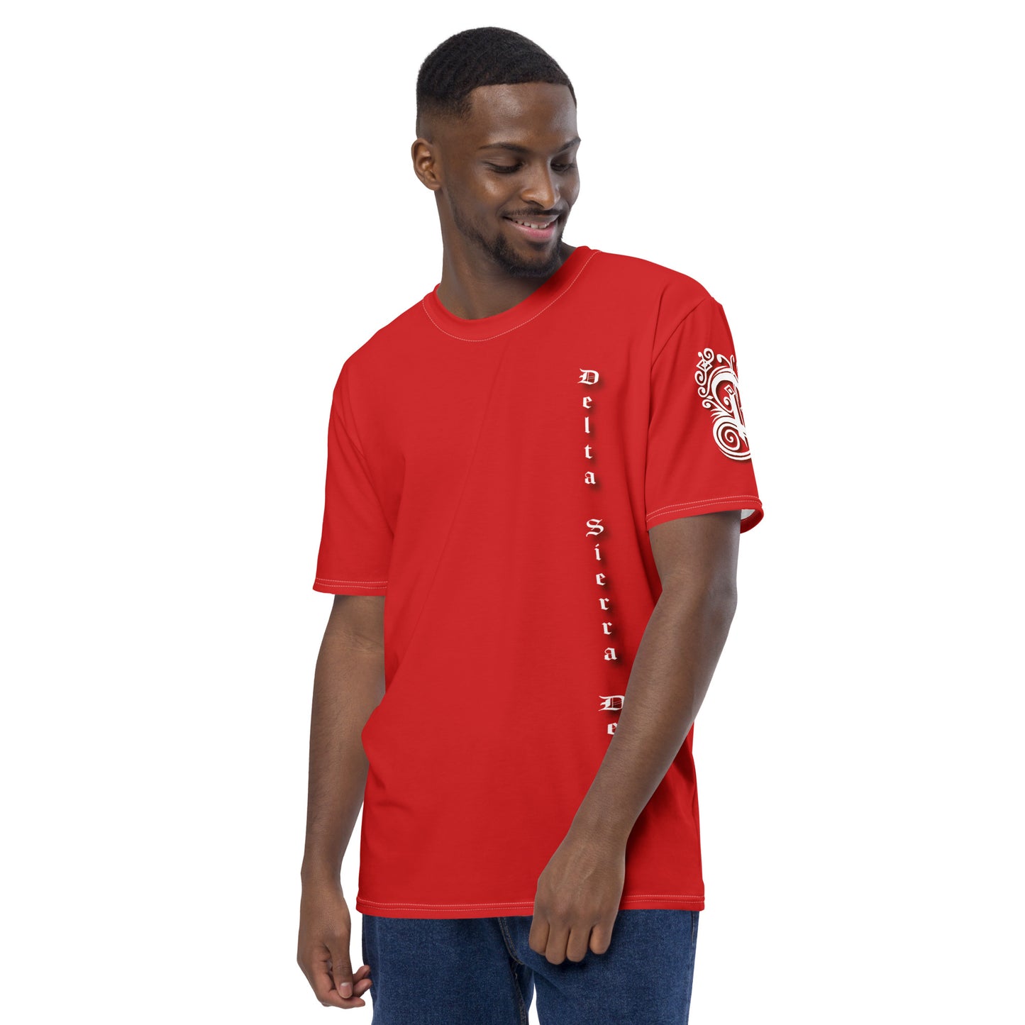 "Vertical Logo" Red T-shirt