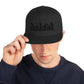 Delta Snapback Hat Black Logo