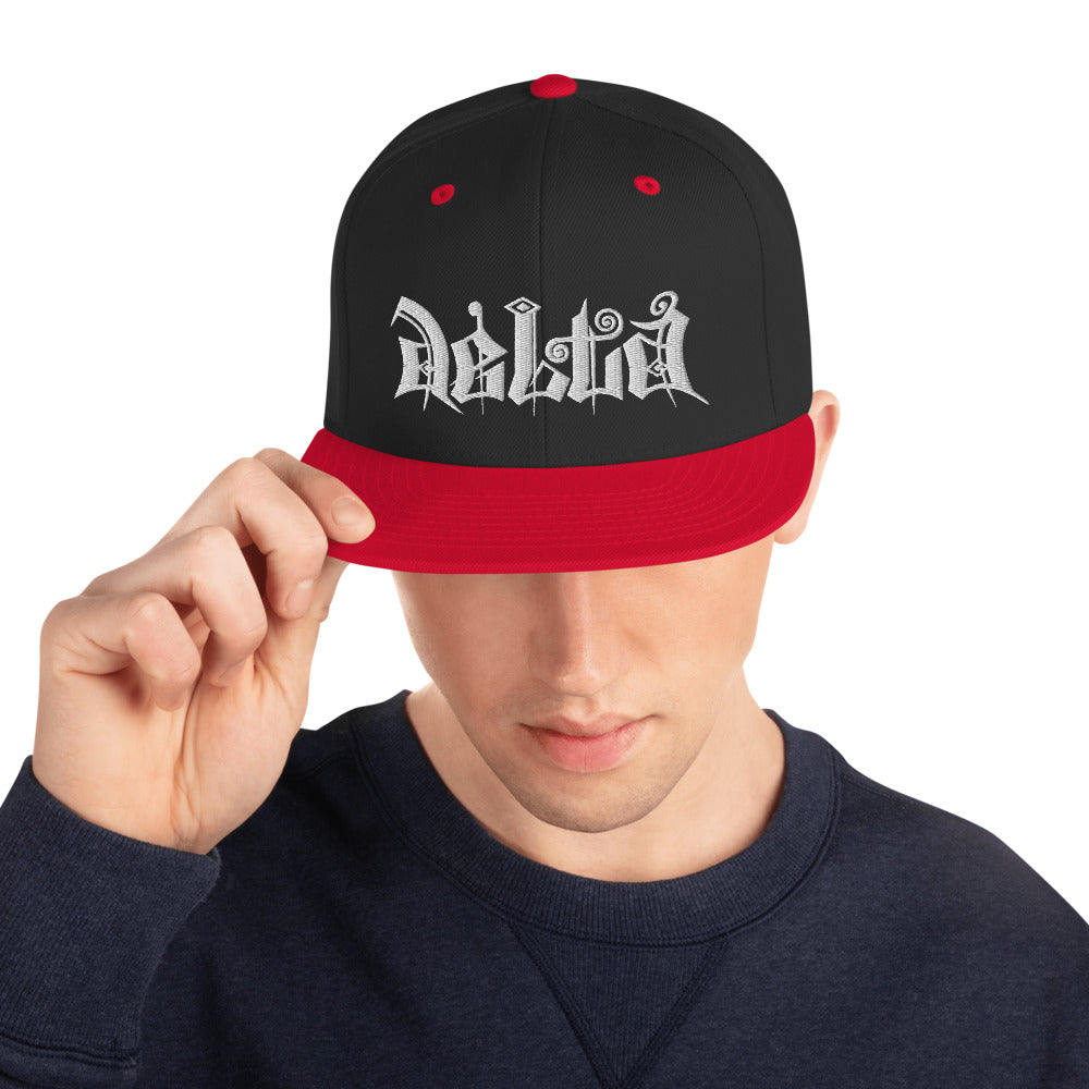 RedBeard Snapback Hat Black on White