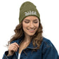 Delta Beanie White Logo