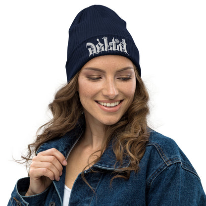 Delta Beanie White Logo