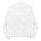 "White Logo" Embroidered Unisex denim jacket