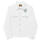 "White Logo" Embroidered Unisex denim jacket