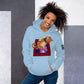 "Space between mirrors" Light Unisex Hoodie